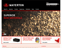 Tablet Screenshot of mayerton.com